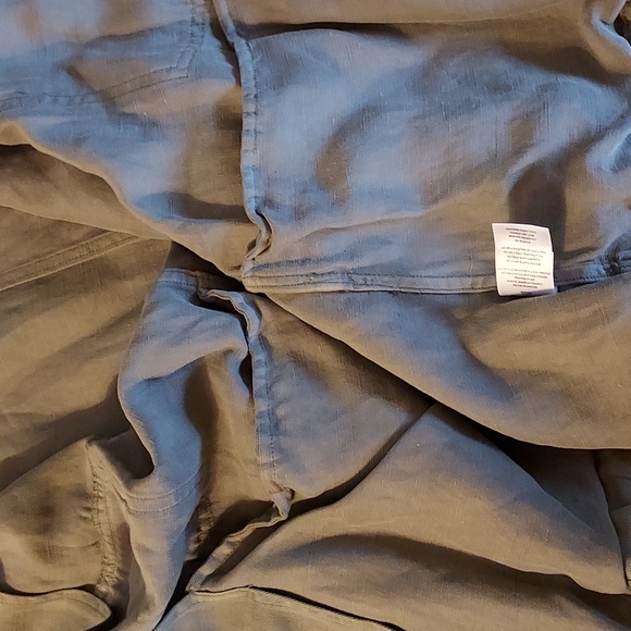 Rails Women's Sage Collins Jacket Militay Tencel Linen Zipper Snaps Draw… - Picture 9 of 11